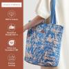 imageMaison d Hermine Shopping Bags Cotton Quilted Tote Bag with Zipper Pockets Small Pouch Reusable Grocery Bag Work Travel14  Joli Jouy