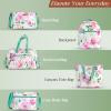 imageMaison d Hermine Shopping Bags Cotton Quilted Tote Bag with Zipper Pockets Small Pouch Reusable Grocery Bag Work Travel18  Pivoine