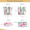 imageMaison d Hermine Shopping Bags Cotton Quilted Tote Bag with Zipper Pockets Small Pouch Reusable Grocery Bag Work Travel18  Pivoine