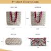 imageMaison d Hermine Shopping Bags Cotton Quilted Tote Bag with Zipper Pockets Small Pouch Reusable Grocery Bag Work Travel21  Bamako  Bakary