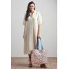 imageMaison d Hermine Shopping Bags Cotton Quilted Tote Bag with Zipper Pockets Small Pouch Reusable Grocery Bag Work Travel22  Albane