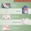 imageMaison d Hermine Shopping Bags Cotton Quilted Tote Bag with Zipper Pockets Small Pouch Reusable Grocery Bag Work Travel27  Master Piece