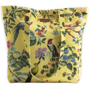 imageMaison d Hermine Canvas Tote Bag for Women Cotton Canvas Reusable Shoulder Grocery Bags Bulk with Handle for Shopping Travel04  Eden  Yellow