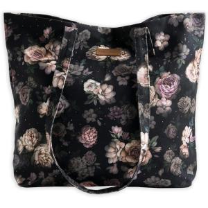 imageMaison d Hermine Canvas Tote Bag for Women Cotton Canvas Reusable Shoulder Grocery Bags Bulk with Handle for Shopping Travel05  Moody Florals