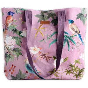 imageMaison d Hermine Canvas Tote Bag for Women Cotton Canvas Reusable Shoulder Grocery Bags Bulk with Handle for Shopping Travel20  Hokuzai  Violet