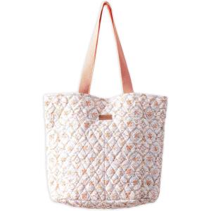 imageMaison d Hermine Shopping Bags Cotton Quilted Tote Bag with Zipper Pockets Small Pouch Reusable Grocery Bag Work Travel11  Fair Isle