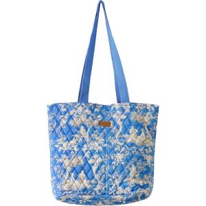 imageMaison d Hermine Shopping Bags Cotton Quilted Tote Bag with Zipper Pockets Small Pouch Reusable Grocery Bag Work Travel14  Joli Jouy