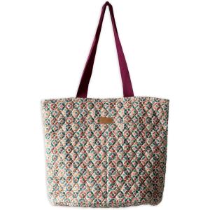 imageMaison d Hermine Shopping Bags Cotton Quilted Tote Bag with Zipper Pockets Small Pouch Reusable Grocery Bag Work Travel21  Bamako  Bakary
