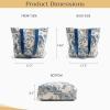 imageMaison d Hermine Canvas Tote Bag for Women Cotton Canvas Reusable Shoulder Grocery Bags Bulk with Handle for Shopping Travel01  the Miller  Blue