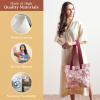 imageMaison d Hermine Canvas Tote Bag for Women Cotton Canvas Reusable Shoulder Grocery Bags Bulk with Handle for Shopping Travel02  the Miller  Red