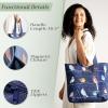 imageMaison d Hermine Canvas Tote Bag for Women Cotton Canvas Reusable Shoulder Grocery Bags Bulk with Handle for Shopping Travel09  Birdies on Wire