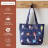 imageMaison d Hermine Canvas Tote Bag for Women Cotton Canvas Reusable Shoulder Grocery Bags Bulk with Handle for Shopping Travel09  Birdies on Wire