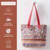 imageMaison d Hermine Canvas Tote Bag for Women Cotton Canvas Reusable Shoulder Grocery Bags Bulk with Handle for Shopping Travel11  Jaipur