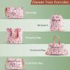 imageMaison d Hermine Canvas Tote Bag for Women Cotton Canvas Reusable Shoulder Grocery Bags Bulk with Handle for Shopping Travel15  Pale Garden