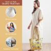 imageMaison d Hermine Canvas Tote Bag for Women Cotton Canvas Reusable Shoulder Grocery Bags Bulk with Handle for Shopping Travel17  Bonobo  Yellow