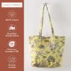 imageMaison d Hermine Canvas Tote Bag for Women Cotton Canvas Reusable Shoulder Grocery Bags Bulk with Handle for Shopping Travel17  Bonobo  Yellow