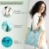 imageMaison d Hermine Canvas Tote Bag for Women Cotton Canvas Reusable Shoulder Grocery Bags Bulk with Handle for Shopping Travel18  Katmandou  Turquoise