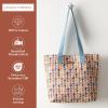 imageMaison d Hermine Canvas Tote Bag for Women Cotton Canvas Reusable Shoulder Grocery Bags Bulk with Handle for Shopping Travel19  Ikat