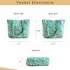 imageMaison d Hermine Canvas Tote Bag for Women Cotton Canvas Reusable Shoulder Grocery Bags Bulk with Handle for Shopping Travel21  Surya  Green