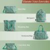 imageMaison d Hermine Canvas Tote Bag for Women Cotton Canvas Reusable Shoulder Grocery Bags Bulk with Handle for Shopping Travel21  Surya  Green