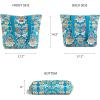 imageMaison d Hermine Canvas Tote Bag for Women Cotton Canvas Reusable Shoulder Grocery Bags Bulk with Handle for Shopping Travel22  Marquise  Blue