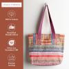 imageMaison d Hermine Canvas Tote Bag for Women Cotton Canvas Reusable Shoulder Grocery Bags Bulk with Handle for Shopping Travel25  Ispahan