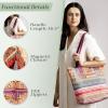 imageMaison d Hermine Canvas Tote Bag for Women Cotton Canvas Reusable Shoulder Grocery Bags Bulk with Handle for Shopping Travel25  Ispahan