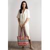 imageMaison d Hermine Canvas Tote Bag for Women Cotton Canvas Reusable Shoulder Grocery Bags Bulk with Handle for Shopping Travel25  Ispahan