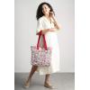 imageMaison d Hermine Canvas Tote Bag for Women Cotton Canvas Reusable Shoulder Grocery Bags Bulk with Handle for Shopping Travel26  Kerala  Red