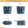 imageMaison d Hermine Shopping Bags Cotton Quilted Tote Bag with Zipper Pockets Small Pouch Reusable Grocery Bag Work Travel04  Just Floral