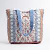 imageMaison d Hermine Shopping Bags Cotton Quilted Tote Bag with Zipper Pockets Small Pouch Reusable Grocery Bag Work Travel05  Romane