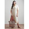 imageMaison d Hermine Shopping Bags Cotton Quilted Tote Bag with Zipper Pockets Small Pouch Reusable Grocery Bag Work Travel10  Jaipur