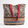 imageMaison d Hermine Shopping Bags Cotton Quilted Tote Bag with Zipper Pockets Small Pouch Reusable Grocery Bag Work Travel10  Jaipur