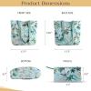 imageMaison d Hermine Shopping Bags Cotton Quilted Tote Bag with Zipper Pockets Small Pouch Reusable Grocery Bag Work Travel15  Hokuzai  Green