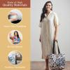 imageMaison d Hermine Shopping Bags Cotton Quilted Tote Bag with Zipper Pockets Small Pouch Reusable Grocery Bag Work Travel22  Cheeta