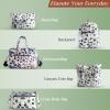 imageMaison d Hermine Shopping Bags Cotton Quilted Tote Bag with Zipper Pockets Small Pouch Reusable Grocery Bag Work Travel22  Cheeta