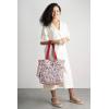 imageMaison d Hermine Shopping Bags Cotton Quilted Tote Bag with Zipper Pockets Small Pouch Reusable Grocery Bag Work Travel24  Kerala  Red