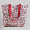 imageMaison d Hermine Shopping Bags Cotton Quilted Tote Bag with Zipper Pockets Small Pouch Reusable Grocery Bag Work Travel24  Kerala  Red