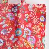 imageMaison d Hermine Tote Bag for Women 100 Cotton Reusable Grocery Tote Bags for Shopping Kitchen Beach Travel Perfect Gifts18  Happy Florals  Red