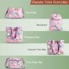 imageMaison d Hermine Weekender Bags for Women Cotton Quilted Duffel Overnight Luggage Weekend Bag for Men Gym Sports Gifts Travel Business Travellers Family Trip23  Hokuzai  Violet