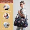imageMaison d Hermine Weekender Bags for Women Cotton Quilted Duffel Overnight Luggage Weekend Bag for Men Gym Sports Gifts Travel Business Travellers Family Trip04  Moody Florals