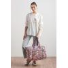 imageMaison d Hermine Weekender Bags for Women Cotton Quilted Duffel Overnight Luggage Weekend Bag for Men Gym Sports Gifts Travel Business Travellers Family Trip23  Hokuzai  Violet