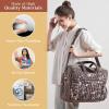 imageMaison d Hermine Weekender Bags for Women Cotton Quilted Duffel Overnight Luggage Weekend Bag for Men Gym Sports Gifts Travel Business Travellers Family Trip22  Meadow Florals