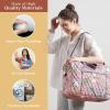 imageMaison d Hermine Weekender Bags for Women Cotton Quilted Duffel Overnight Luggage Weekend Bag for Men Gym Sports Gifts Travel Business Travellers Family Trip23  Hokuzai  Violet