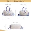imageMaison d Hermine Weekender Bags for Women Cotton Quilted Duffel Overnight Luggage Weekend Bag for Men Gym Sports Gifts Travel Business Travellers Family Trip15  Faience