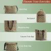 imageMaison d Hermine Weekender Bags for Women Cotton Quilted Duffel Overnight Luggage Weekend Bag for Men Gym Sports Gifts Travel Business Travellers Family Trip13  Art Deco