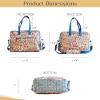 imageMaison d Hermine Weekender Bags for Women Cotton Quilted Duffel Overnight Luggage Weekend Bag for Men Gym Sports Gifts Travel Business Travellers Family Trip16  Kerala  Blue