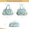 imageMaison d Hermine Weekender Bags for Women Cotton Quilted Duffel Overnight Luggage Weekend Bag for Men Gym Sports Gifts Travel Business Travellers Family Trip12  Hokuzai  Green