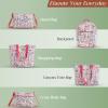 imageMaison d Hermine Weekender Bags for Women Cotton Quilted Duffel Overnight Luggage Weekend Bag for Men Gym Sports Gifts Travel Business Travellers Family Trip25  Kerala  Red