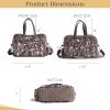 imageMaison d Hermine Weekender Bags for Women Cotton Quilted Duffel Overnight Luggage Weekend Bag for Men Gym Sports Gifts Travel Business Travellers Family Trip22  Meadow Florals